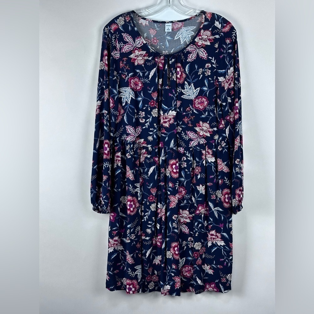 Women's Lightweight Long Sleeve Floral Dress